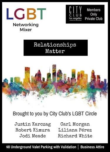 City Club Los Angeles | LGBT Networking Mixer: Relationships Matter